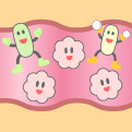 腸の中の乳酸菌やビフィズス菌