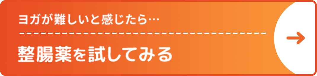 ヨガが難しいと感じたら… 整腸薬を試してみる